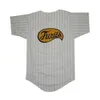Os guerreiros Furies Jersey White Pinstripes Stitched Mens Camisas Venda Quente Hotéis Baseball Lojas Online