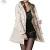 Ladies Fur Lining Coat Womens Inverno A quente jaqueta longa e espessa do parka vencedor do outono vencedor de roupas femininas 18oCt22 Luci22