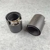 1 PCS para BMW M2 M3 M4 M Desempenho Desempenho Espaço de Carbono Piúoso Tubo Auto Matte Aço Antelhado Dicas traseiras