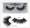 20 estilos 3D Faux Faux Cabelo Falso Eyelashes Espesso Natural Olho Falso Ilhas Maquiagem Cruzamento Tira Completa Strip Wispy Cílios