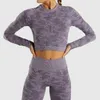3 PCS Yoga Set Women Seamless Camouflage Long sleeves Tops High Waist Leggings Fitness Sport GYM Camo Suits Tight Workout pants T200115