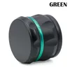 DHL Black 4 layers herb grinder zinc alloy drum shape chamfer side concave tobacco grinder fast shipping