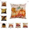 Dynia Halloween Poszewka na Poduszki Sofa Rzuć Poduszka Poduszka Pokrywa Czarny Kot Poduszka Pokrywa 18x18inch Halloween Party Supplies Prezent DBC VT0573