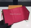 Modedesigner kvinnor kort plånbok kvinna handväska rabatt original lådkort hållare damer handväska kontrollerad blomma