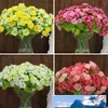 Decorative Flowers 1 Bouquet 21 Head Artifical Fake Rose Weeding Party Home Decor Silk Flower