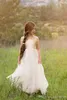 2022 Gold Sequin Flower Girl Dress Tulle Floor Length Junior Bridesmaids Dresses For Kids Wedding Christmas Dresses Pageant