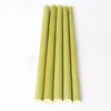白い黄竹のわらの再利用可能な20cm有機緑の竹を飲むストローパーティーの誕生日結婚式のベビー餌ストロー4930