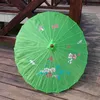 50 sztuk / partia Darmowa Wysyłka Ręcznie malowane Kolorowe Ślub Silk Parasol Tradycyjny Chiński Handicraft Parasol