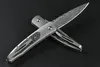 Ny Damascus Steel EDC Pocket Folding Kniv TC4 TTITANIUM LILLY + KOLN FIBERCHELL HANDLE SOVIVAL TACTICAL FOLDING KNIVES