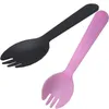 Disposable Knife and Fork Spoon Plastic Birthday Cake Scrub Independent Packaging Manufacturers Promotion Wholesale Mousse Dessert Pudding S