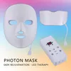 Máquina Tamax LM010 Recarregável sem fio Photon Therapy LED Facial Face Beauty Mask 7 Light Rejuvenescimento da Pele Rosto Pescoço Anti Rugas Acne