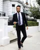 2020Handsome Мужчины свадебные костюмы Slim Fit Жених Формальная одежда Лучшие мужские смокинги Groom Бизнес Мужские костюмы (куртка + Pant)