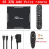 X96 Max+ Smart TV BOX Android 9.0 Amlogic S905X3 Quad Core 4GB 64GB 2.4G5GHz Wifi Bluetooth 1000M 8K Set top box con telecomando vocale