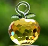 Juldekorationer 40mm år chirstmas träd hängande skära kristall glas äpple ornament dekoration 2021 Navidad gardiner hem natal