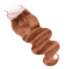 Peruvian Body Wave Auburn Color Human Hair 3Bundles with Closure 30 Medium Auburn Virgin Hair Lace Closure 4x4quot with Weave B2465173