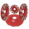 6 Pieces Top Quality 3 Inch 4 Inch Floor Grinding Disc Diamond Grinding Cup Wheel Turbo Grinding Wheel for Granite Marble Concrete