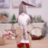 Christmas Gnomes Stripe Long Legs Faceless Doll Old Man Pendants Home Window Xmas Decoration About 50*11cm 18% Discount XD24838