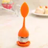 Tea Infuser Tools Leaf Silicone With Food Grade Make Tea Bag Filter 6 Colors Stainless Steel Tea Strainers LX5610