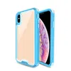 Pour Alcatel 3V 2019 Protection de caméra antichoc coloré Transparent Triple Combo housse de téléphone