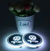 Billogotyp LED -kopp pad LED -kopp coaster USB laddningsmatta LUMINESCENT CUP PAD LED MAT MAT Interiör Atmosfär Lampdekoration Ljus för 4900809