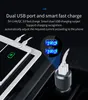 BC49BQ Rainbow Colors Bluetooth Hands Calling Car Kit FM Transmitter Radio MP3 Music Player Car Charger Dual USB Ports Adapte5612454