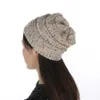 Women Knitted Beanie Hat 26 Colors Soft Stretch Cable Knit Winter Warm Skull Beanie 30pcs OOA38365368205