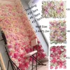 40x60cm Customized Colors Silk Rose Flower Wall Wedding Decoration Backdrop Artificial Flower Flower Wall Romantic Wedding Party Home Baby Shower Decor