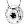 Pet Memorial Jewelry Urn Pendant- Choose from 14 Styles- Keepsake Paw Print Series Pet Necklace Cremation Jewelry for Dog, Cat, Animal Ashes