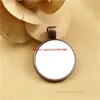 new arrival sublimation blank pendant charm heat tranfer printing blank consumable printing size 25mm not include necklace