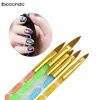 10 pezzi Set di strumenti per pennelli per nail art Gel UV acrilico Builder Pittura Pennelli per disegno Penne Kit di pennelli Strumento per punteggiare per decorazioni