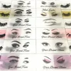 Semitransparent logotyp Anpassad logotyp och mönster för privat klistermärkeetikett som används för Mink Lashes Natural 3D Mink Eyelashes False L5139929