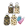 53 Design News Neoprene Cover Sanitizer Holder For 30ML Flip Cap Travel Size Bottle Chapstick Holder Flip Cap Bottles with Keychain