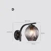 Nordic Modern LED Wall Lamps Glass Ball Bathroom Mirror Bedside Stair American Retro Light Sconce Indoor Lighting Fixtures