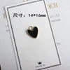 Love Heart Small Enamel Gold Plated Color Charms Pendants for Handmade Diy Earrings Necklace Key Chain Bracelet Jewelry Making Accessories