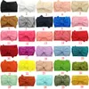 30 colores de lujo de los cabritos del bebé vendas grandes lazos Colth Hairband niñas pelo de la venda accesorios Headwear