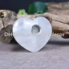 2 Pc Sculpté Clair Cristal De Quartz Coeur Poli Pierre Pierre Fumer Du Tabac Tuyau Naturel Blanc Rock Quartz Chakra Guérison Gemstone Porte-Cigarette