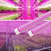 LED Grow Light, Full Spectrum, высокая производительность, 2ft 24w 60w 4ft 8ft 120w T8 V форма двойной линии растет свет для комнатных растений