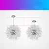 Criativo moderno Crysta lâmpada leão lustre de cristal Beads luminária de luz Hanging Cafe Decoração LED Lighting Europeia