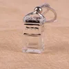 Cube creux bouteille de parfum de voiture ornement de rétroviseur suspendu désodorisant pour huiles essentielles diffuseur parfum bouteille en verre vide pendentif