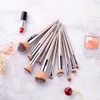 Professionnel 10pcs Soft Make Up Brush Cosmetic Makeup Brushes Set Tool Kit d'outils Powder Foundation Blusher Face Brush Doeshadow Everbrow 7547547