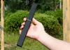 1pcs New Straight Knife D2 Tanto Point Satin Blade Ebony Handle Fixed Blades Knives With Wood Sheath Gift knifes