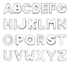 130 stks / partij 10mm A-Z Plain Slide Letter DIY Charms Fit voor 10mm Lederen Polsband Armband Mode-sieraden