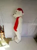 Costumes Hot high quality Real Pictures Deluxe christmas White bear mascot costume Mascot Cartoon Character Costume Adult Size free shippin