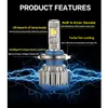 2pcs Auto LED faro H7 H4 9012 H11 Bulbs Lampadina FOG 9005 9006 HB3 HB4 H3 Lampada fendinebbia H27 880 881 Motorcycle Headlamp 12000LM 6000K 12V