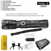LED Flashlight XHP50 Lamp bead Support zoom 5 lighting modes Torch By 18650 or 26650 battery For outdoor activities