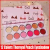 Oogmake-up Valentine Day 12Color Theroyal Peach Oogschaduw Palet Matte Shimmer Langdurige Bikini Printing Valentine Eye Shadows