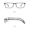 Vente en gros - Montures de lunettes optiques en métal pour hommes pour la myopie Hiperopia, monture de lunettes de prescription à charnière à ressort