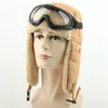 Winter Bomber Hüte Russische Ushanka Brille Männer Frauen Trapper Pilot Hut Faux Berber Fleece Thermal Schnee Earflap6557399