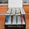 10pcslot多くの高品質のメタルパイプジャマイカラスタタバコ喫煙パイプ4色ミルスモーク検出器メタルタバコパイプ7586846