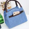 Hand-held Bento bag Pack Waterproof Mommy Lady lunch box small cloth bags handbag